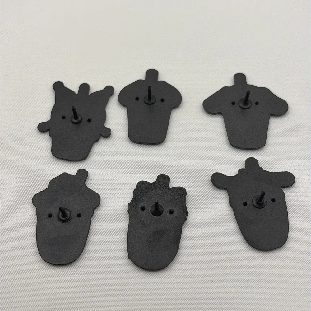 6pc Sanrio Boba Tea Enamel‎ Pin Set Hello Kitty Kuromi Cinnamoroll Kawaii Lot